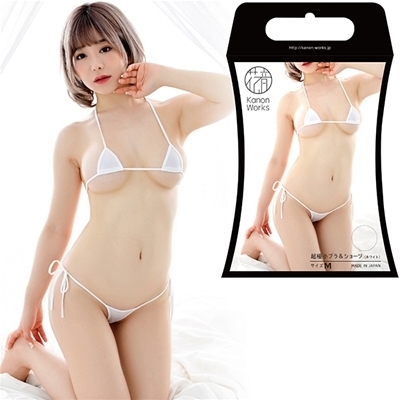 <Kanon Works>極小ブラ&ショーツセット ホワイト(ランジェリー)